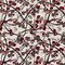 Crimson - Red & Burgundy Abstract & Geometric,Leaves Upholstery Fabric 54 Inches"